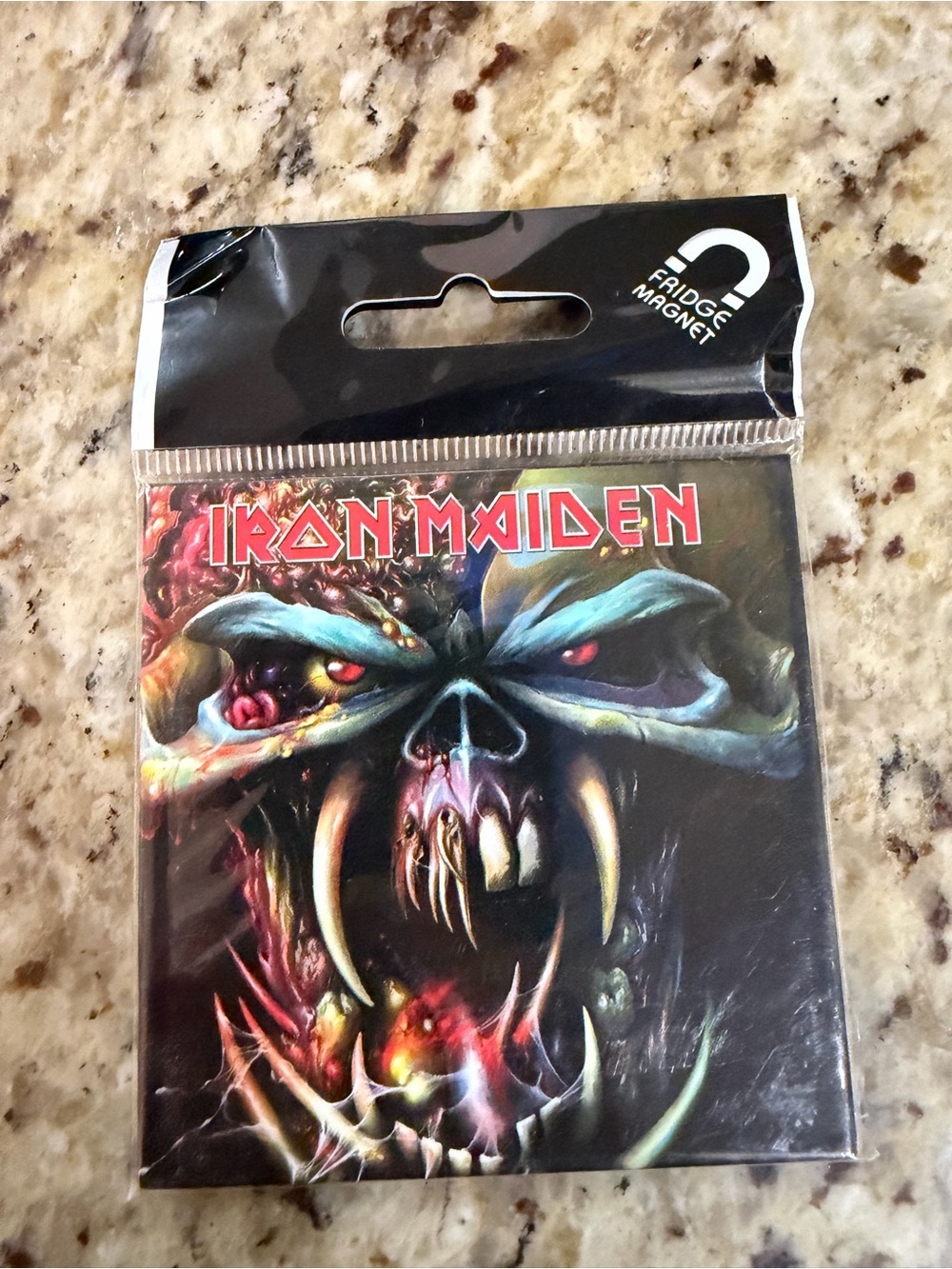 2010 Iron Maiden Graphic Fridge Magnet - Multicolor